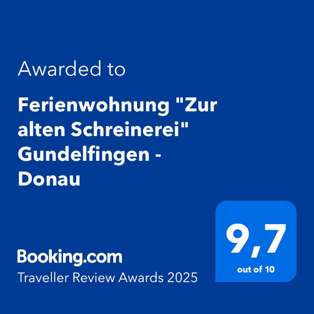 גונדלפינגן Ferienwohnung "Zur Alten Schreinerei" Gundelfingen - Donau מראה חיצוני תמונה